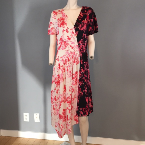 NWT Lewitt Asymmetrical Print Dress Sz 6 - Picture 2 of 8